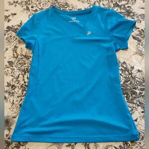 Blue Athletic Fila V-Neck